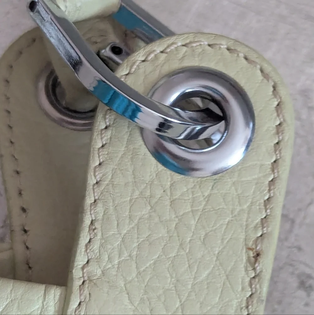 Gianni Chiarini Light Green Leather Slouch Bag Hobo Purse Pistachio